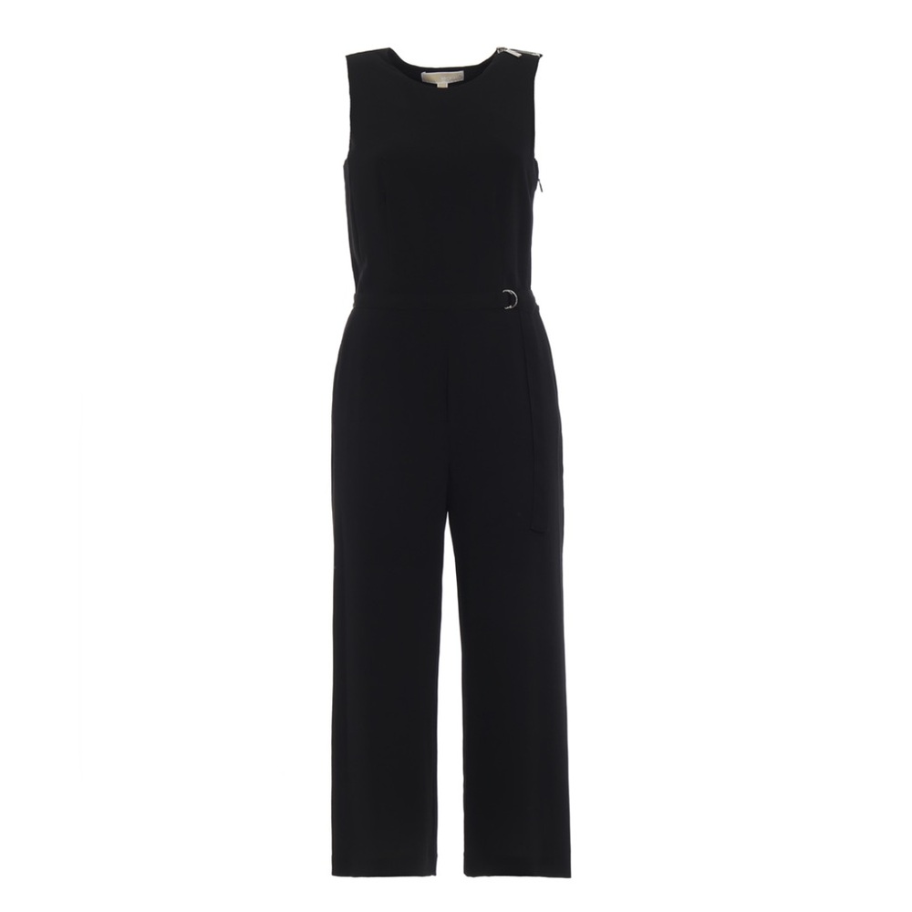 MICHAEL Michael Kors Elegant Black Sleeveless Jumpsuit